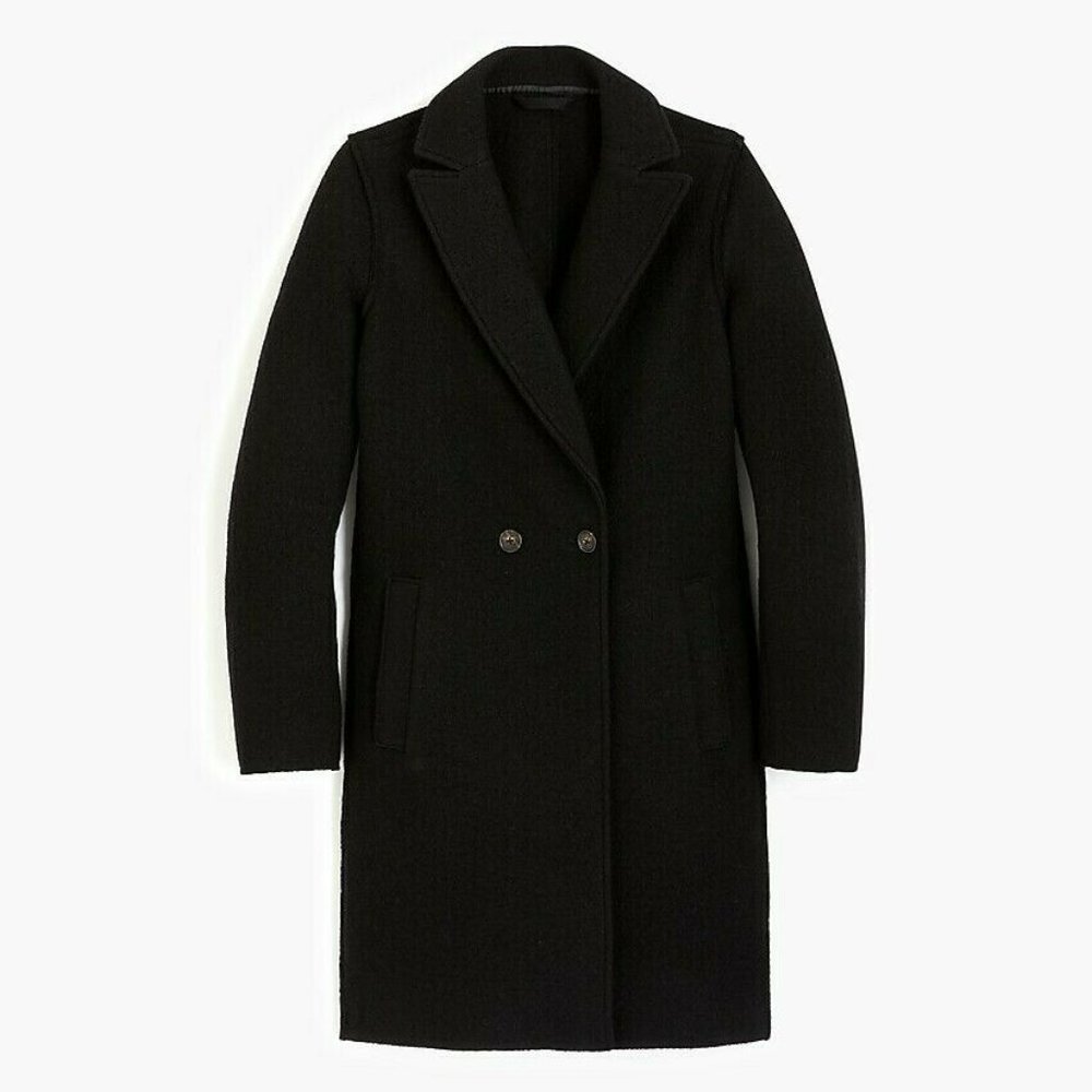J.CREW Daphne Topcoat In Italian Boiled Wool Coat